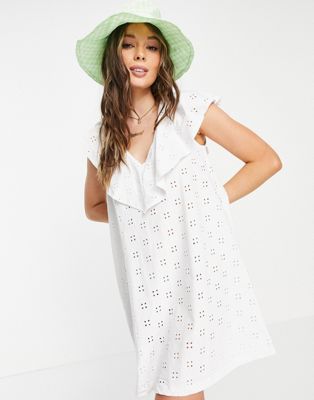 asos edition pleated plunge wrap wedding dress in sequin ASOS Sadie Pleated Plunge Wrap Wedding Dress in White