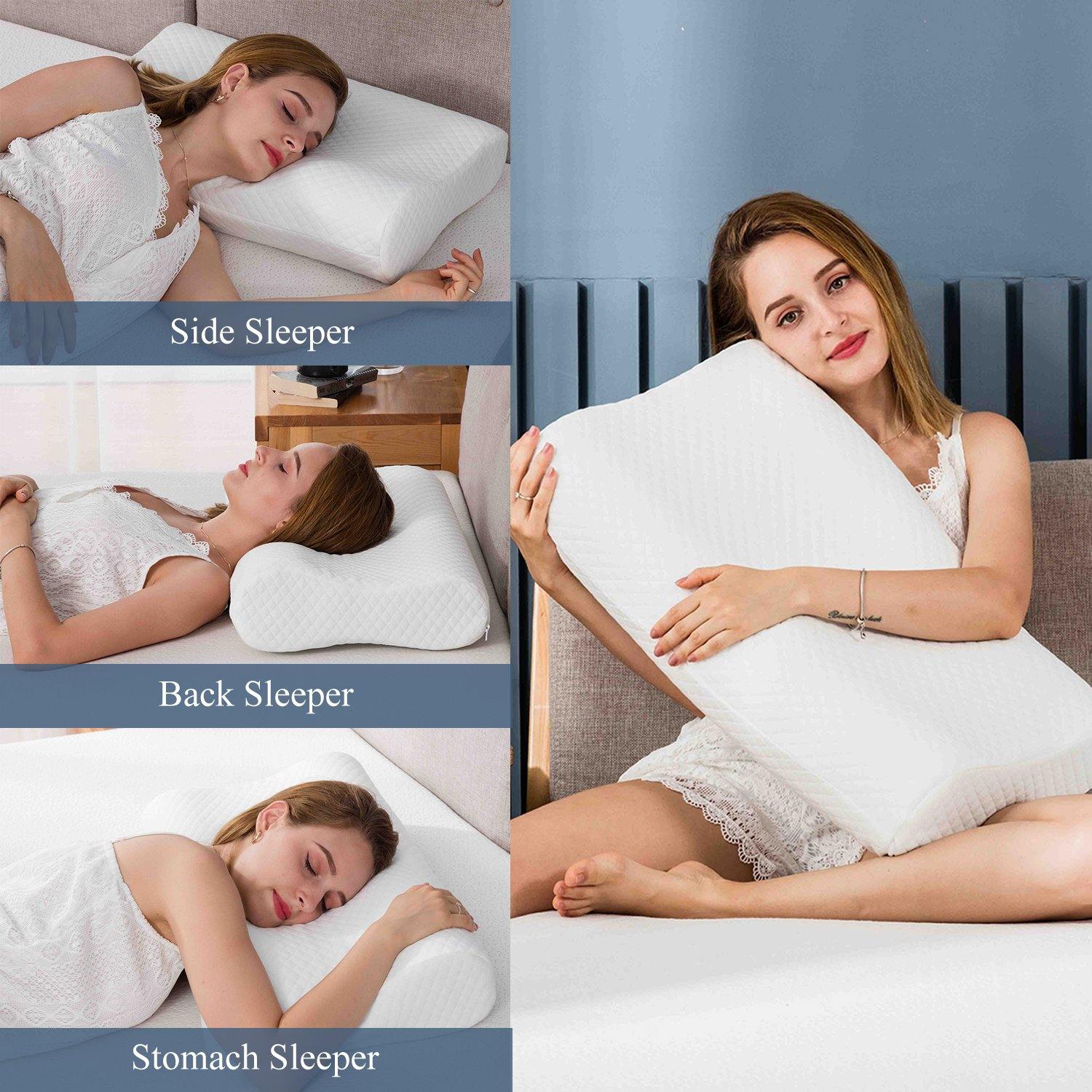 Akarise Orthopaedic Adjustable Layer Contoured Memory Foam Pillow