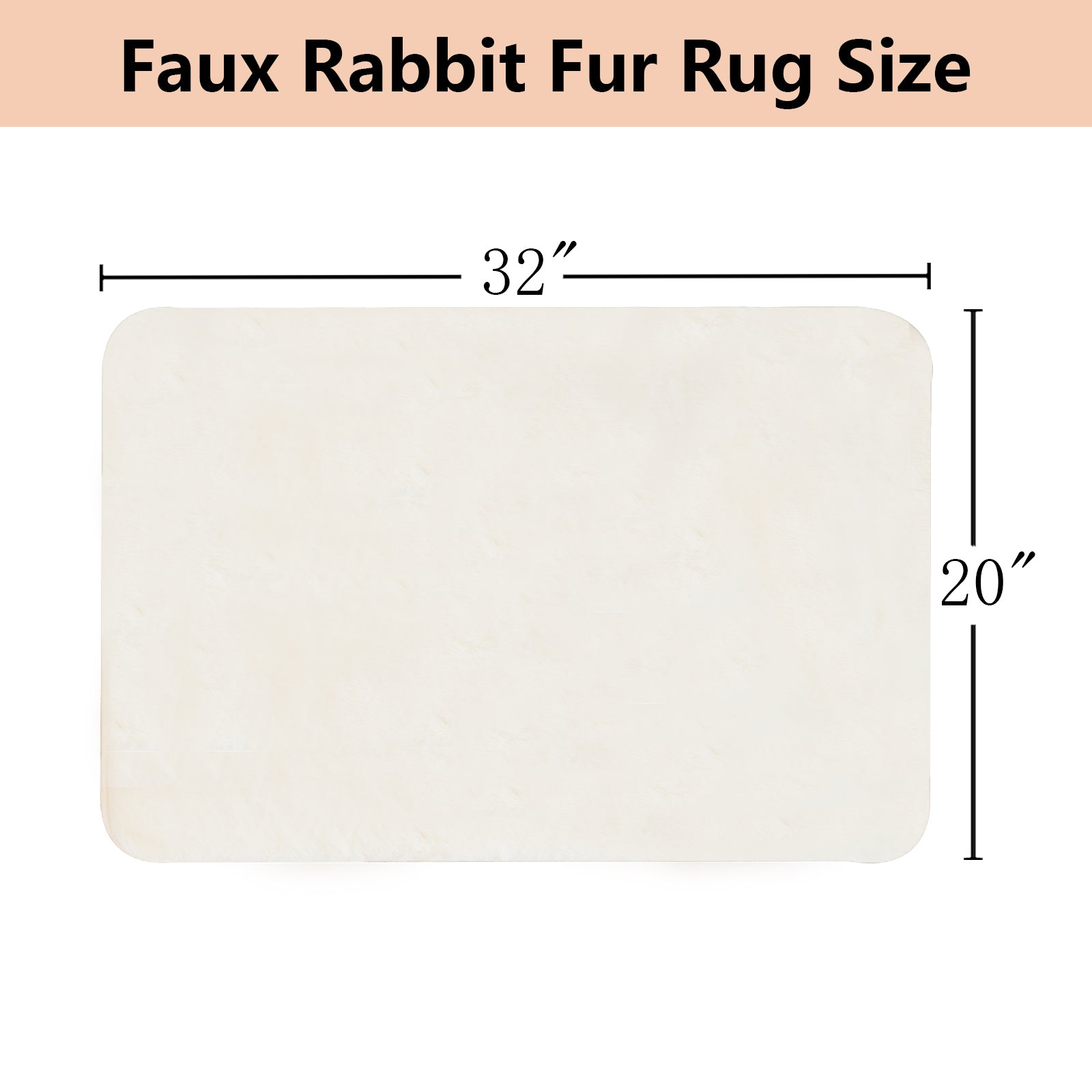Akarise Faux Rabbit Fluffy Rug 20”x32”