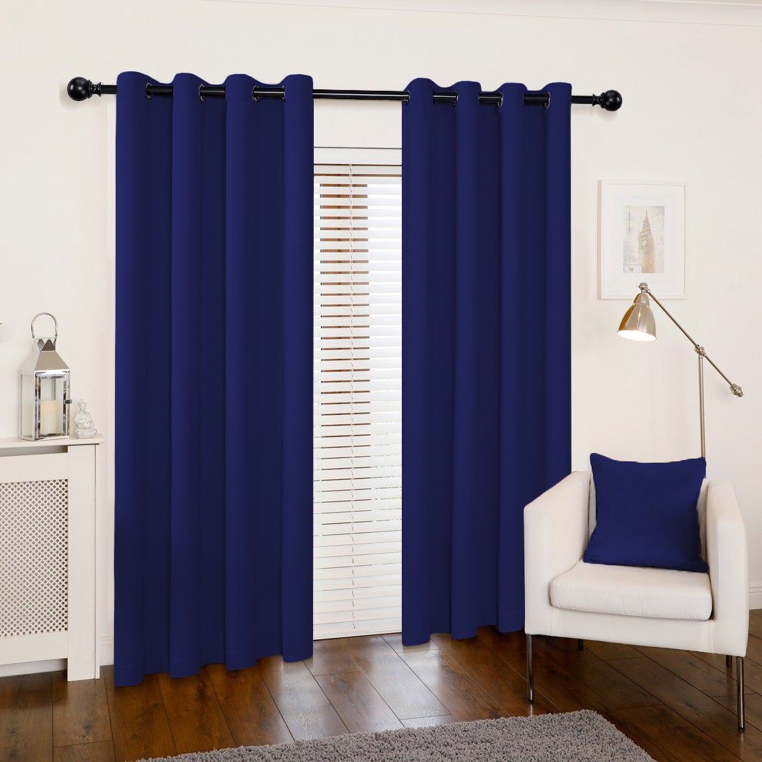 Akarise Blackout Curtains for Bedroom Living Room - 2 Panels,Navy Blue