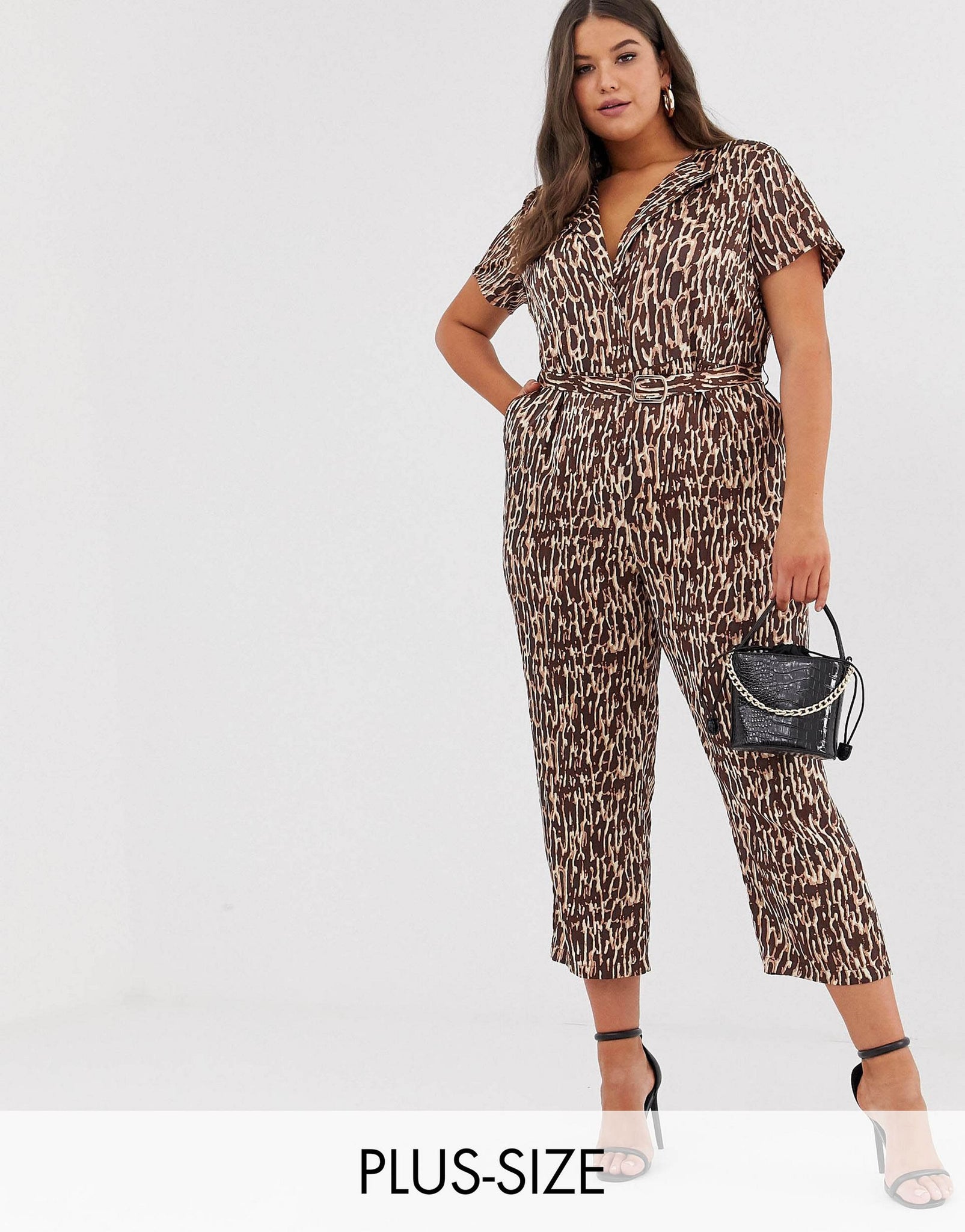 Unique21 Hero Tonal Abstract Animal Tailored Jumpsuit