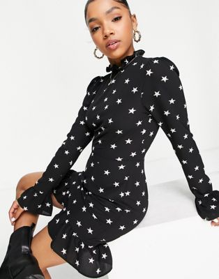 ASOS DESIGN 20 denier all over heart tights in black