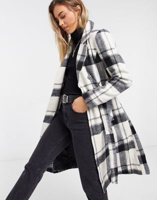 Topshop coated joni jeans in black