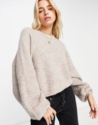 ASOS DESIGN fitted crop top with notch neck in white