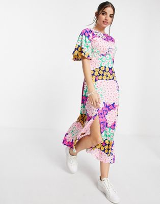 ASOS DESIGN soft batwing midi dress