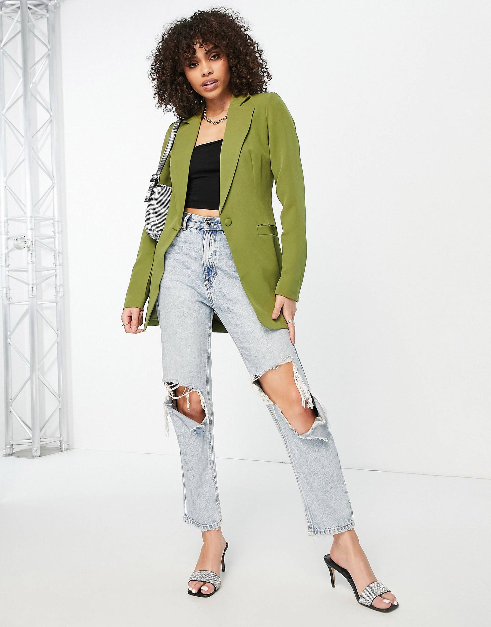 Unique21 Blazer In Olive