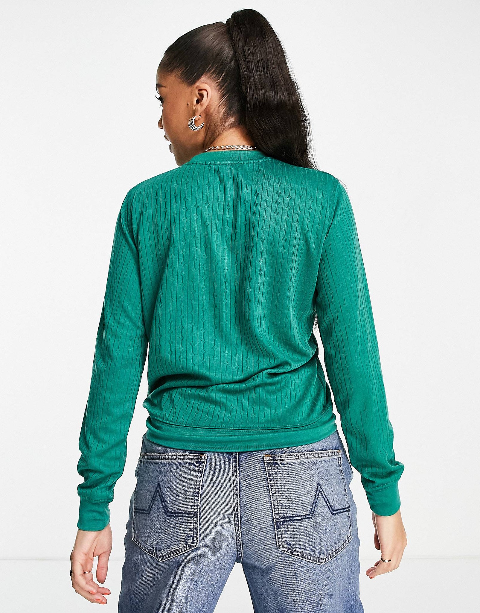 Unique 21 Round Neck Jumper In Green