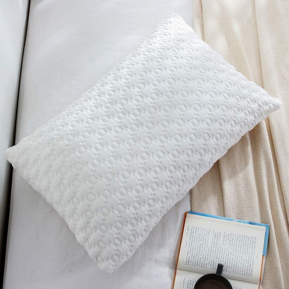 Akarise Shredded Memory Foam Pillow – White, Queen