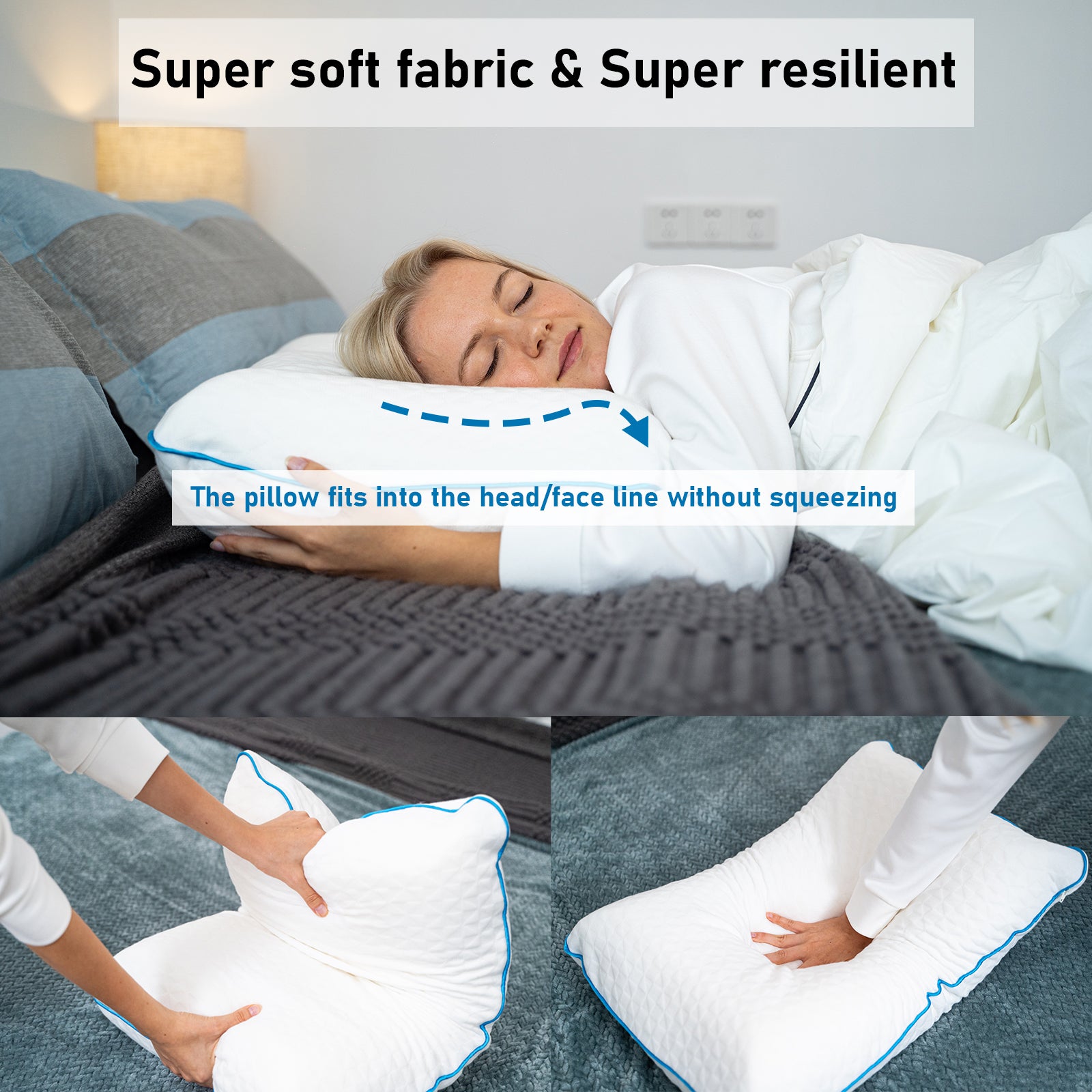 Akarise Memory Foam Pillow for Sleeping- Breathable, Adjustable, Supportive Bed Pillow