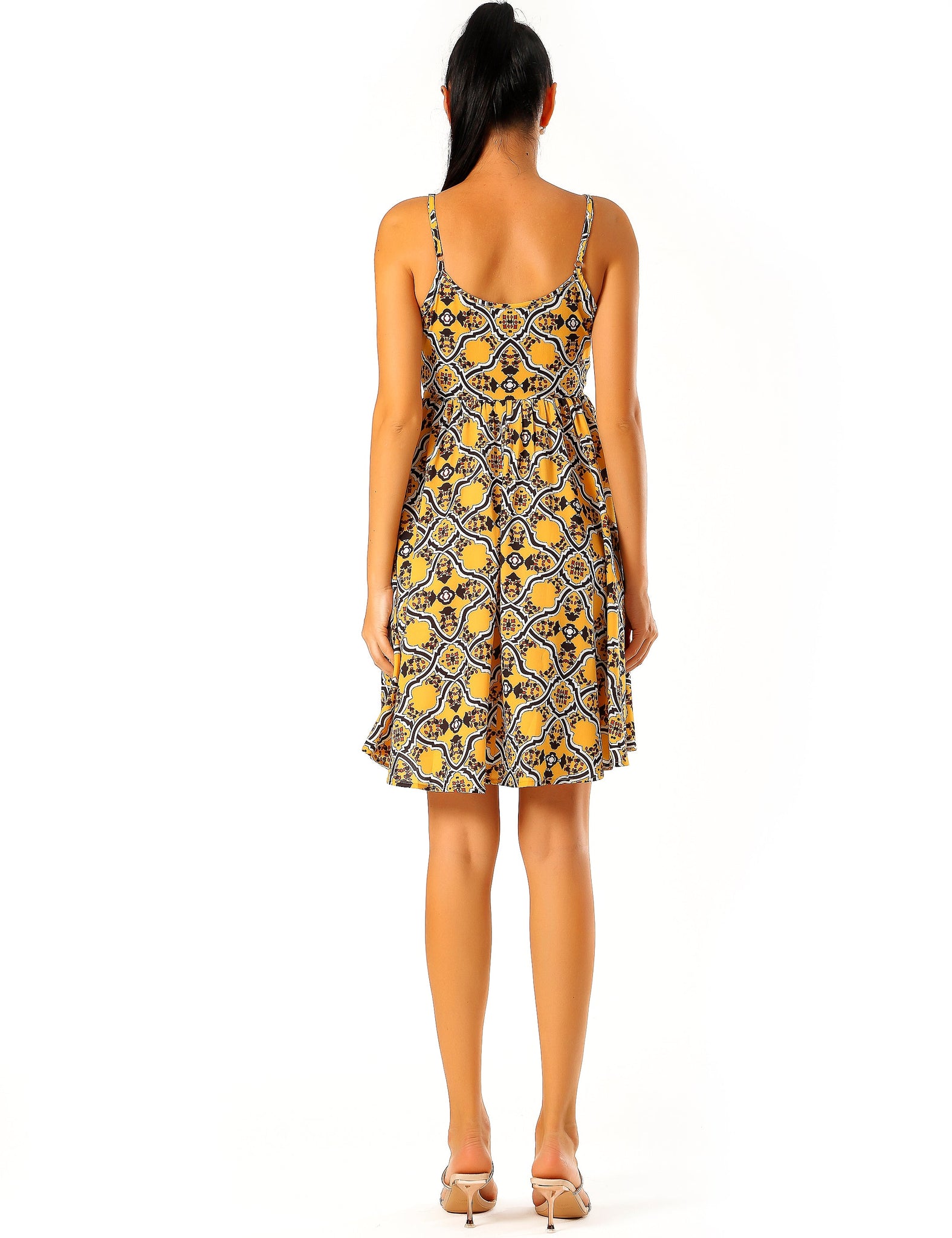 MULTI YELLOW PRINT Mini Dress