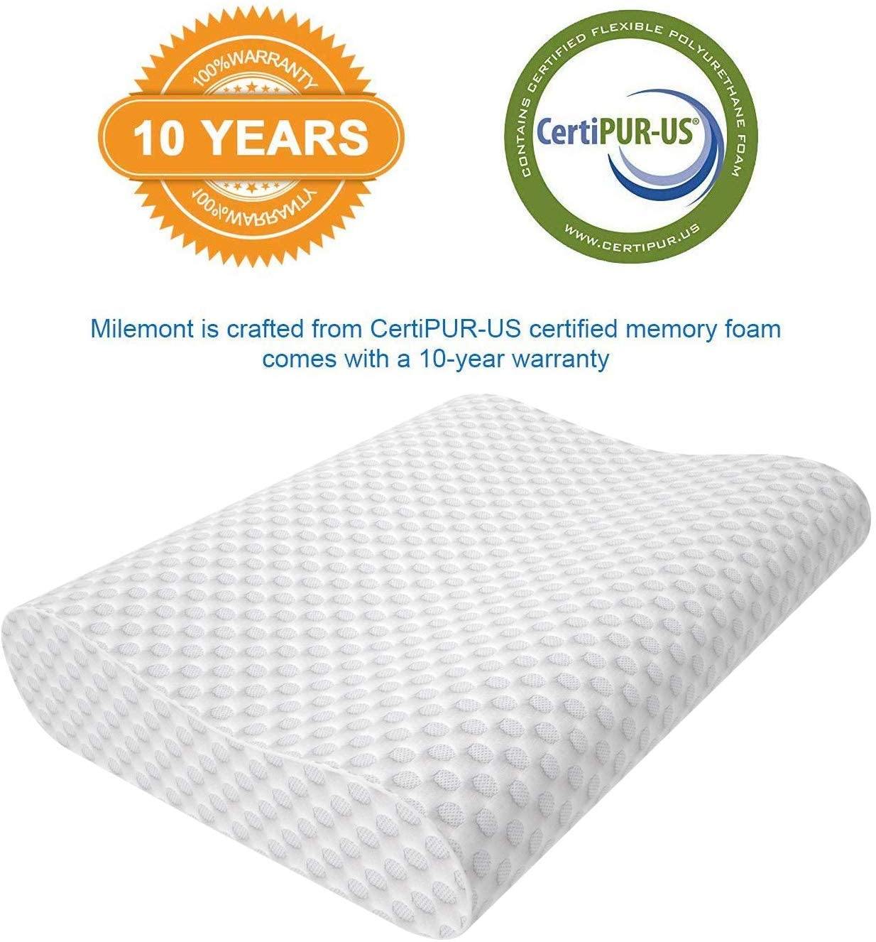 Akarise Orthopedic Contour Memory Foam Pillow With Removeable Zippered Pillow Case
