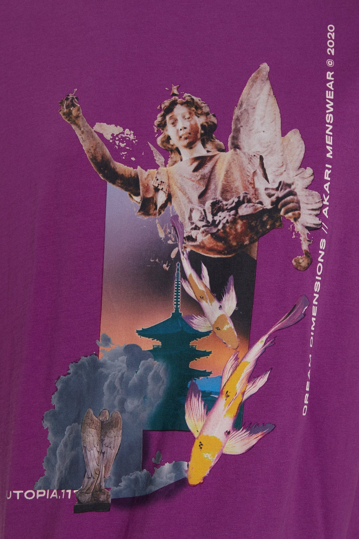 UTOPIA DIMENSIONS COLLAGE GRAPHIC T-SHIRT