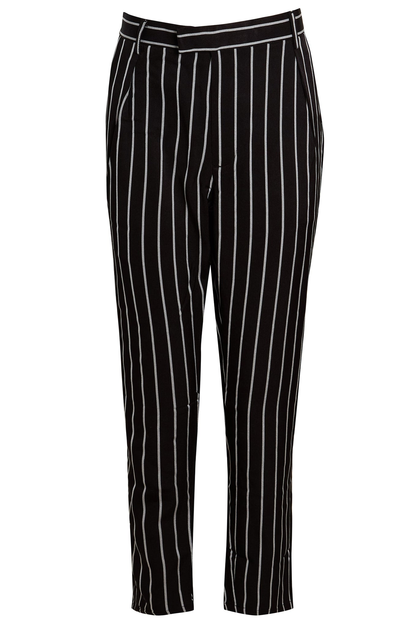 STRIPE TAILORED TURN-UP TROUSER