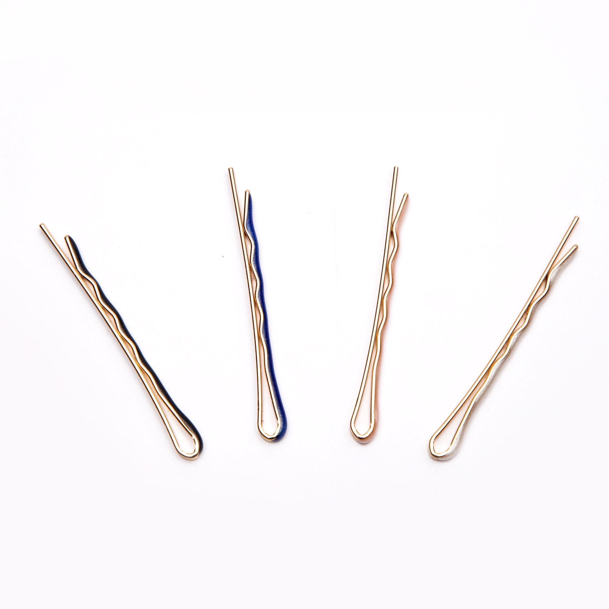 Pack of 4 Thin Hair Grips In Assorted Colour