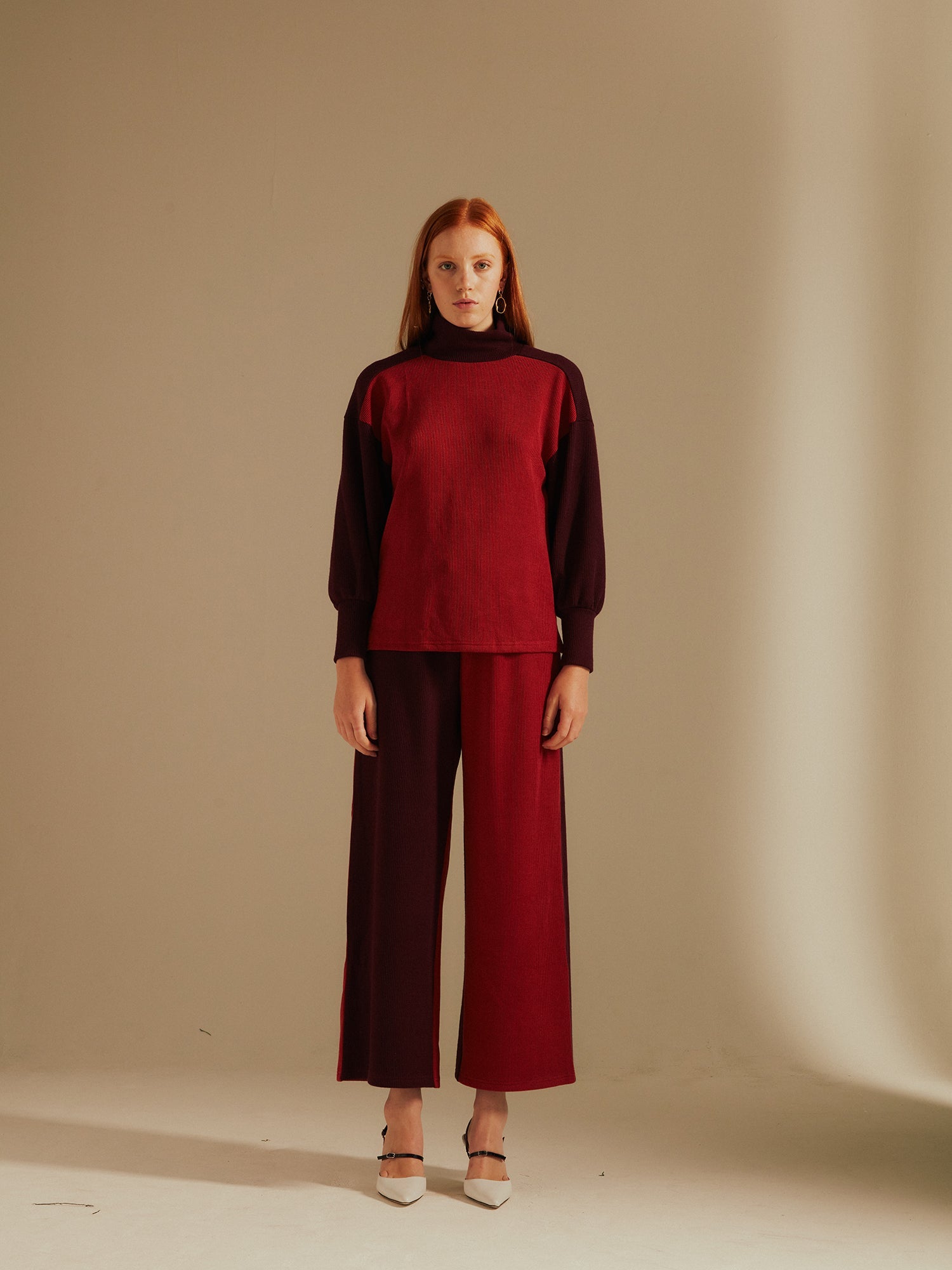 Sierra Colour Block Knitted Trousers