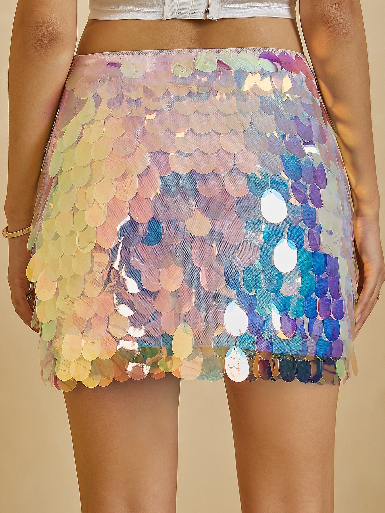 UNIQUE21 Mini Sequin Skirt