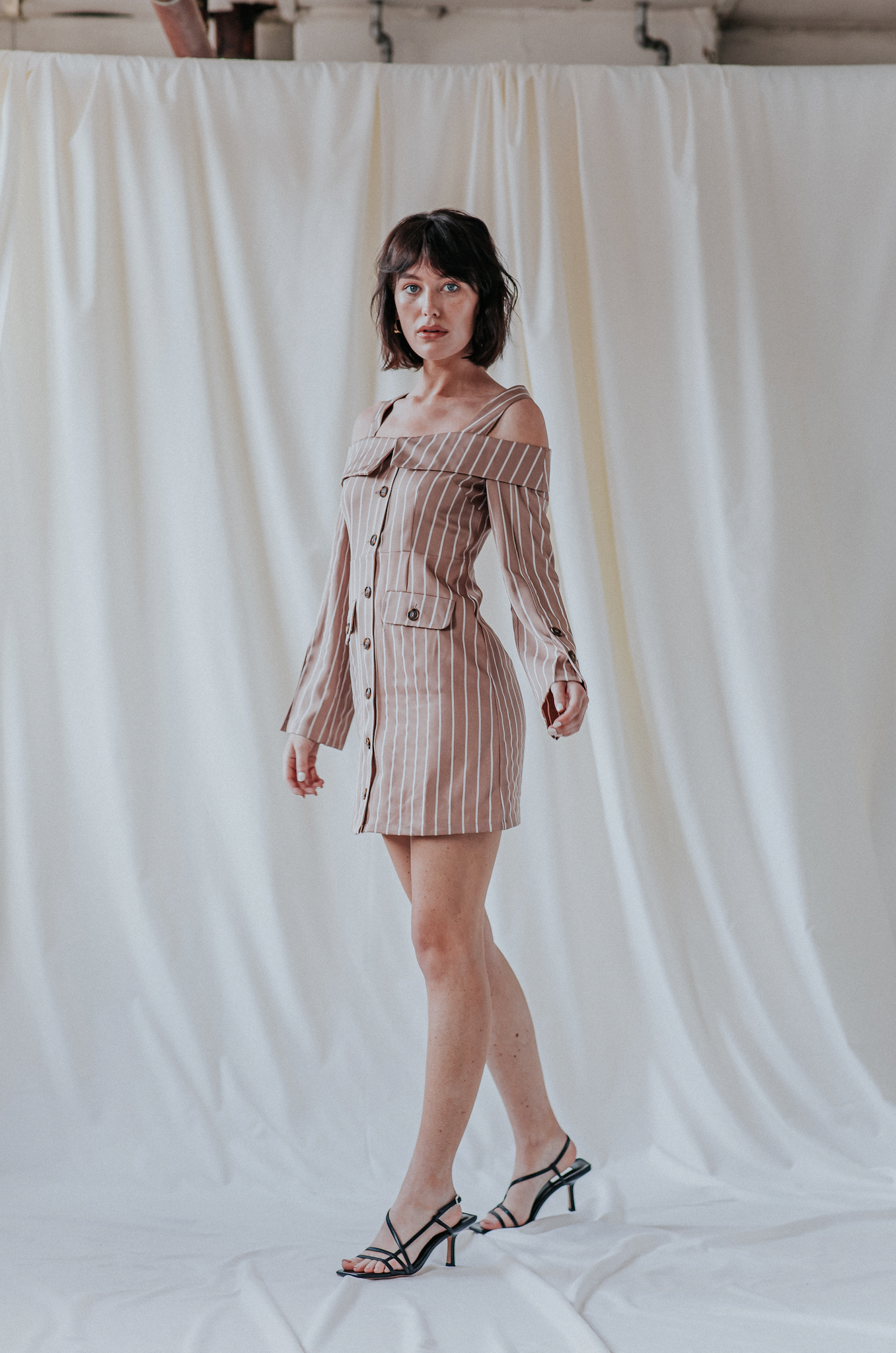 Tailored Bardot Dress