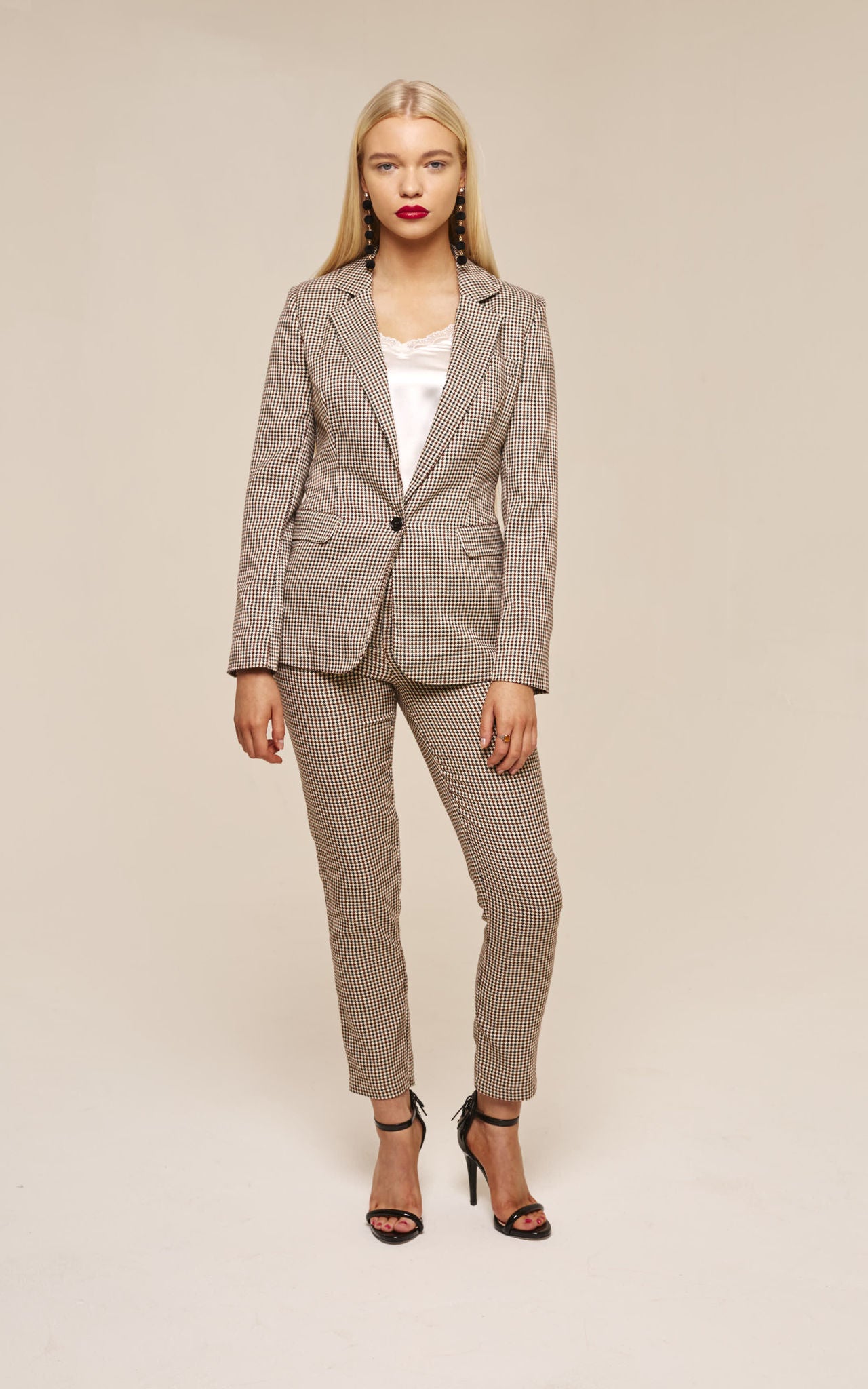 Nude Check Tailored Houndstooth Blazer