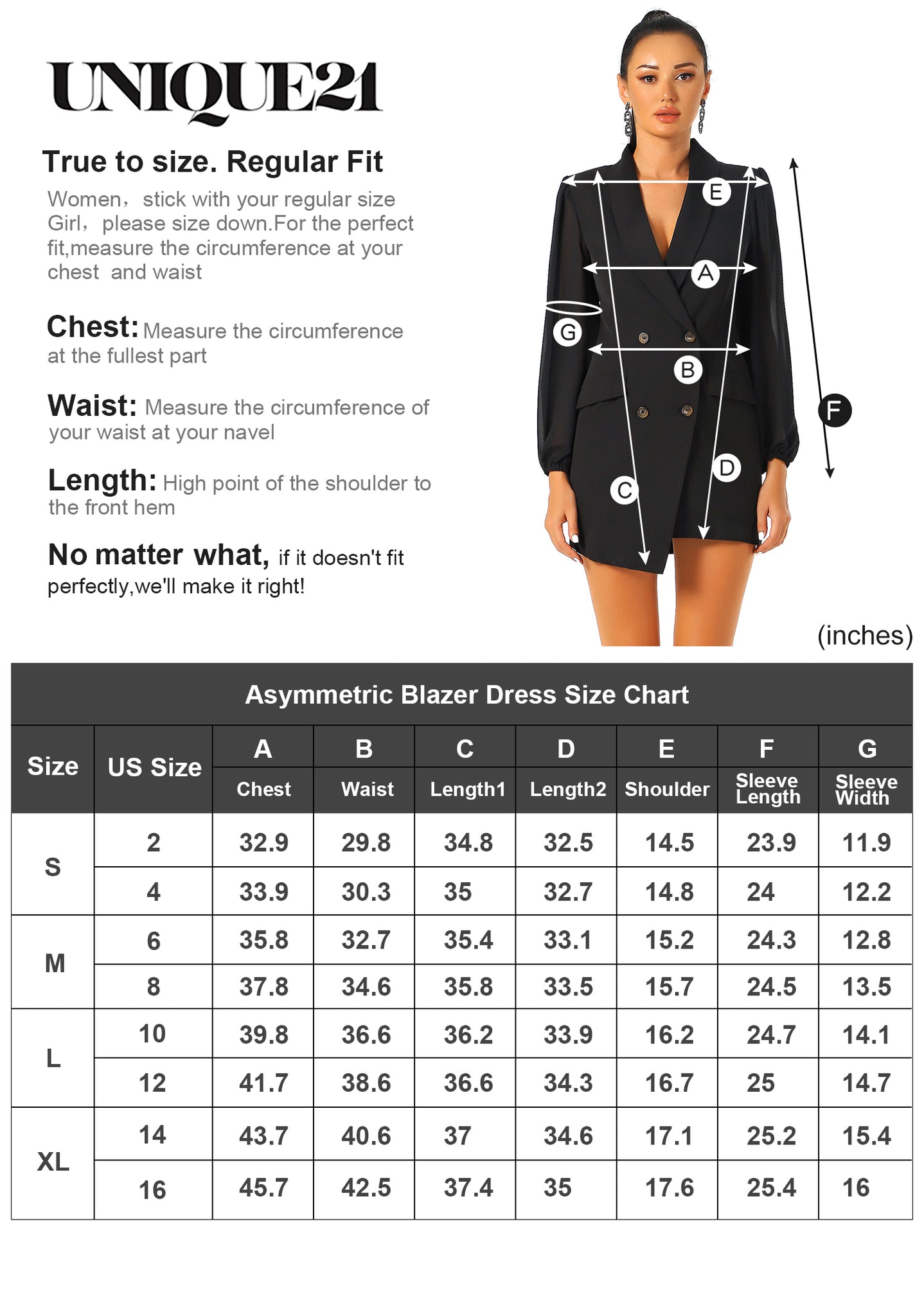 White Asymmetric Elegant Collar Mesh Long Sleeve Blazer Dresses