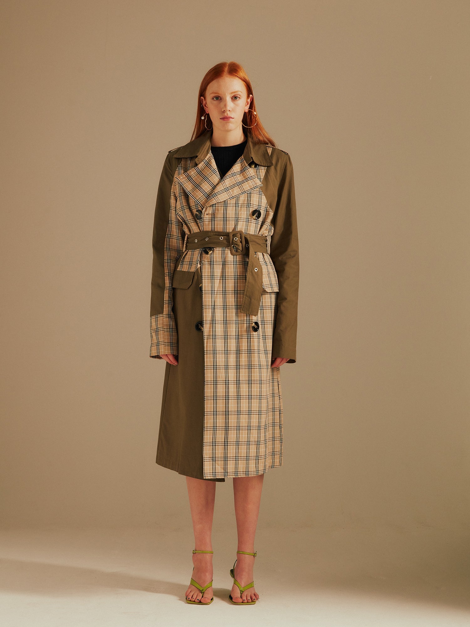 Chen Mix & Match Trench Coat