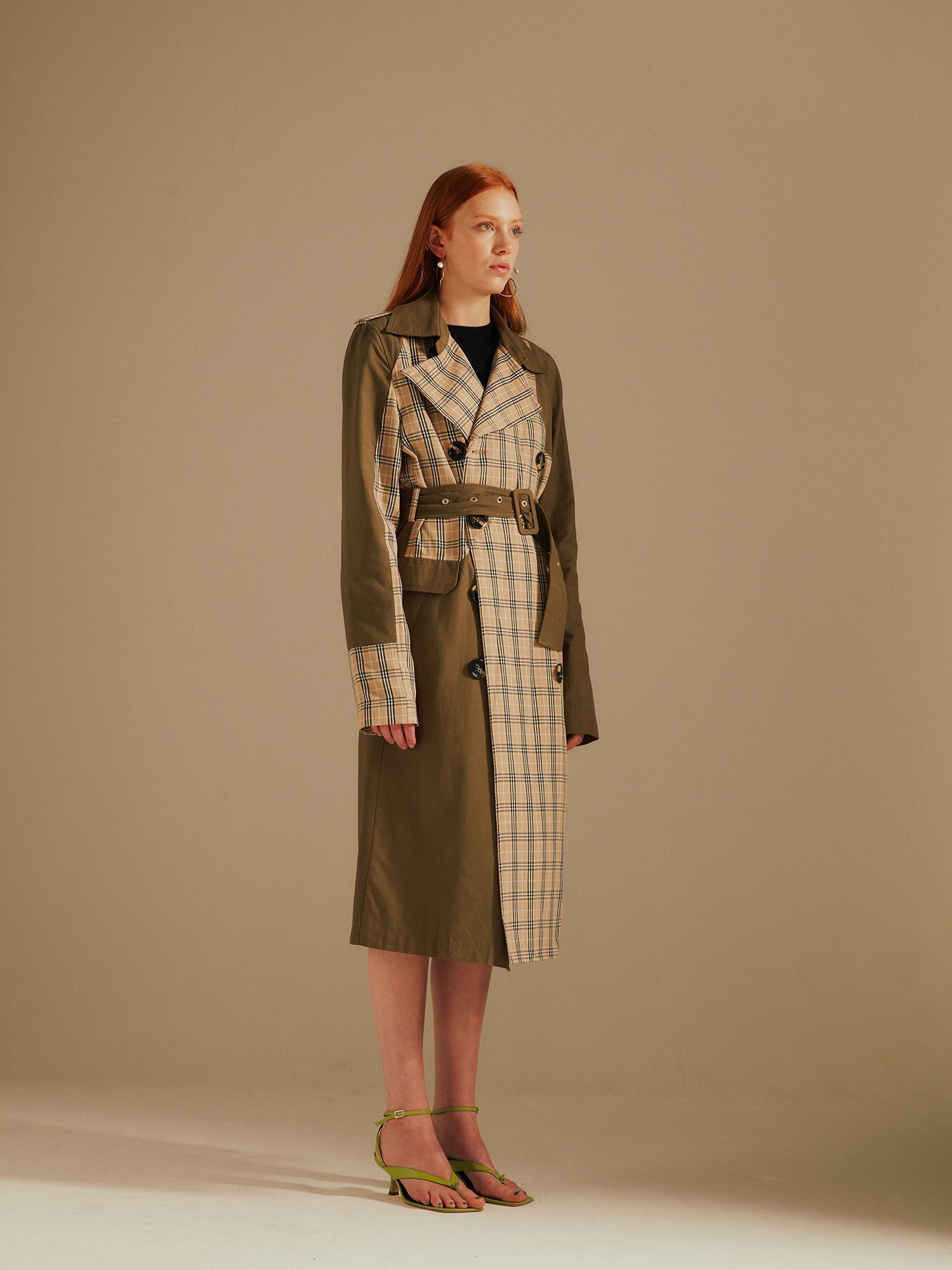 Chen Mix & Match Trench Coat