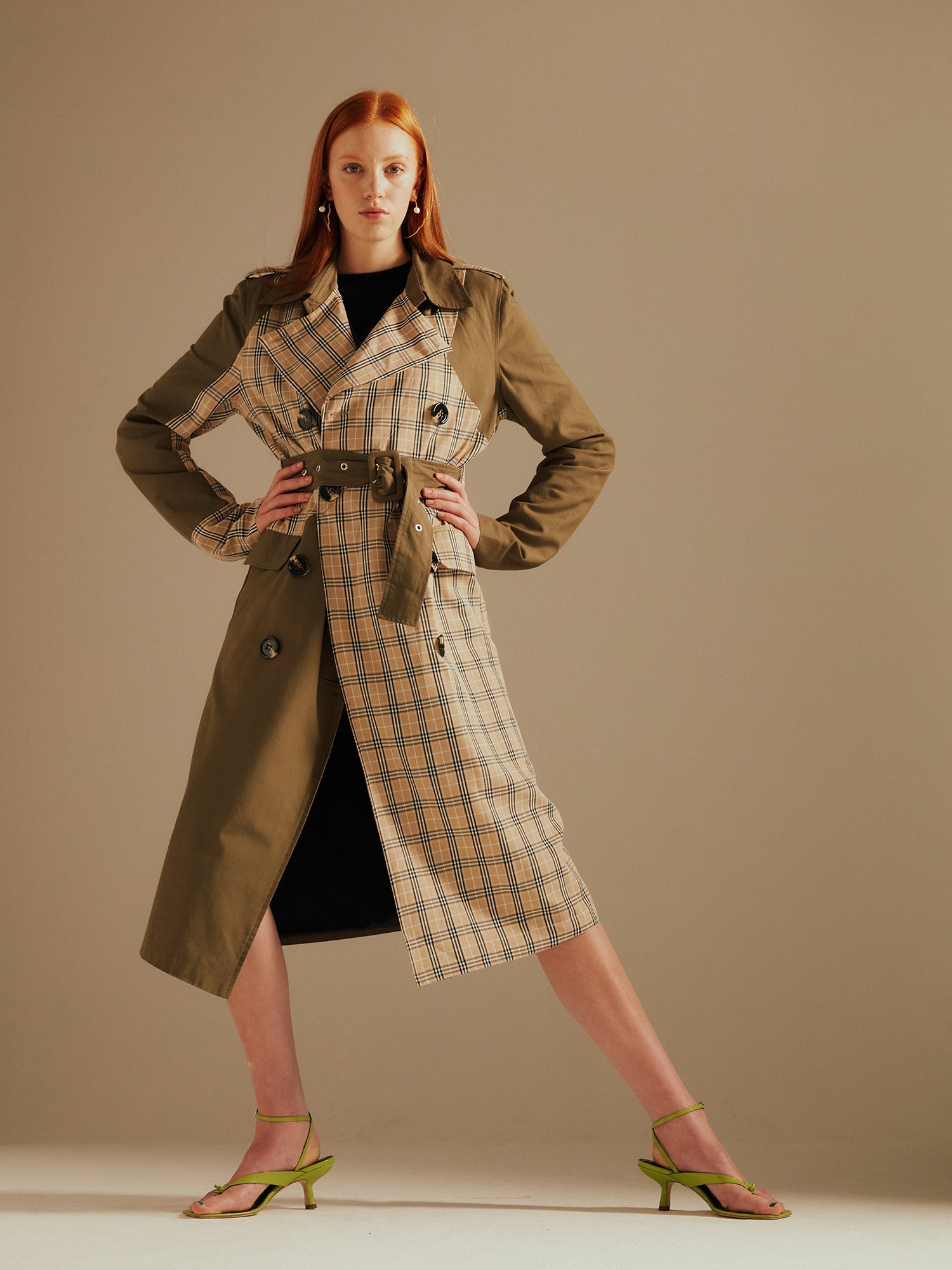 Chen Mix & Match Trench Coat