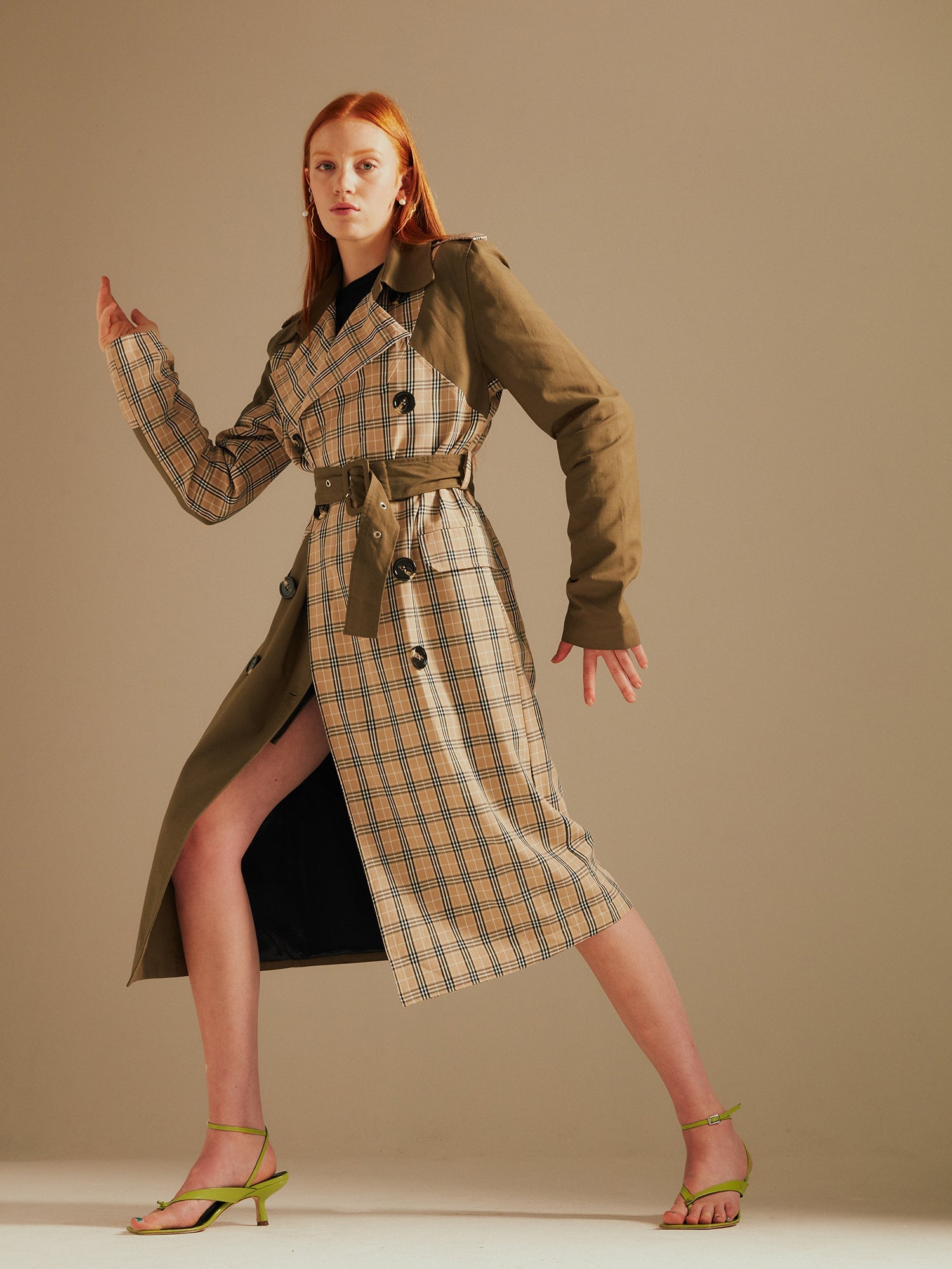 Chen Mix & Match Trench Coat