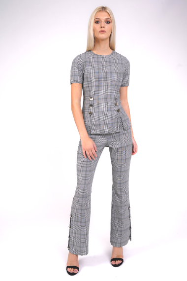 check short sleeve top full outfit view