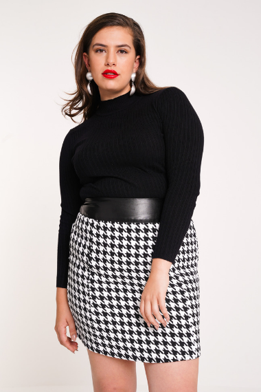 UNIQUE21 HERO Houndstooth Skirt