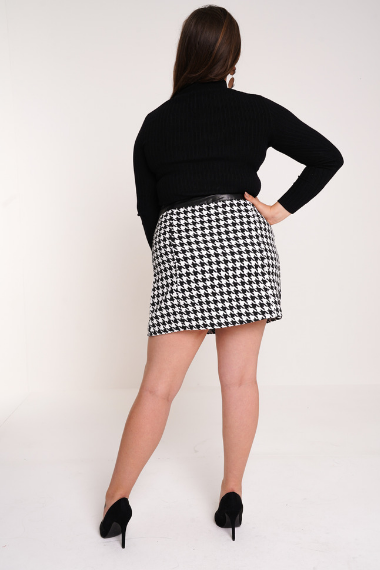 UNIQUE21 HERO Houndstooth Skirt