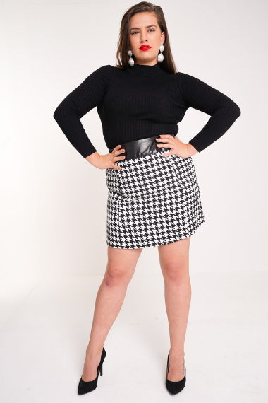 UNIQUE21 HERO Houndstooth Skirt
