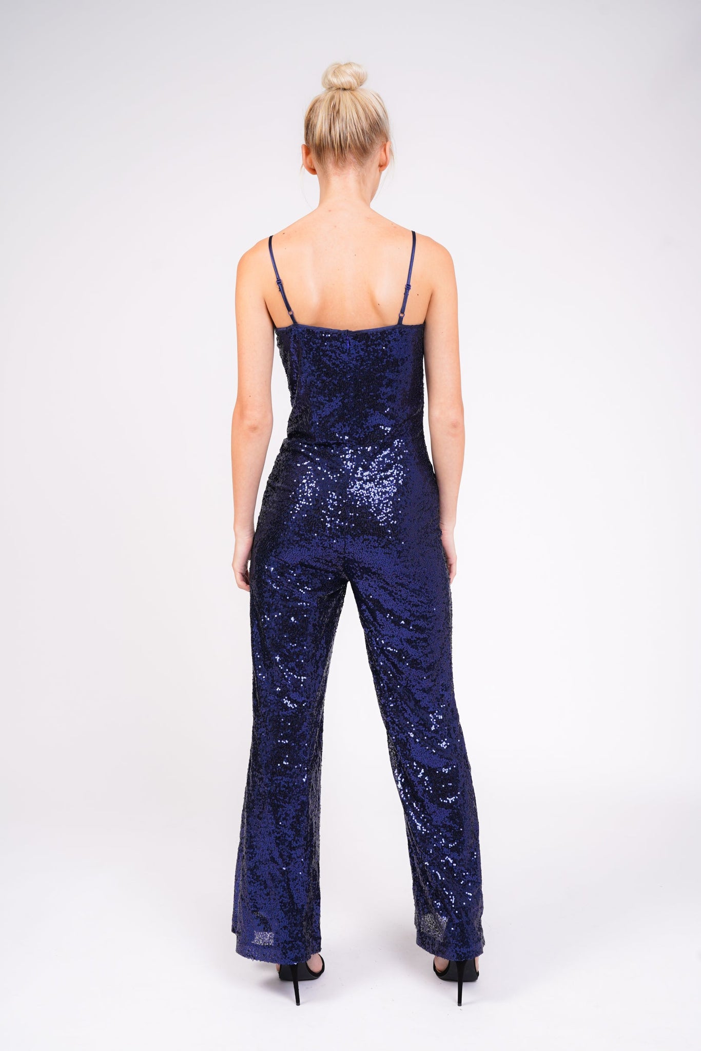 Sequin Sparkly Blue Jumpsuit