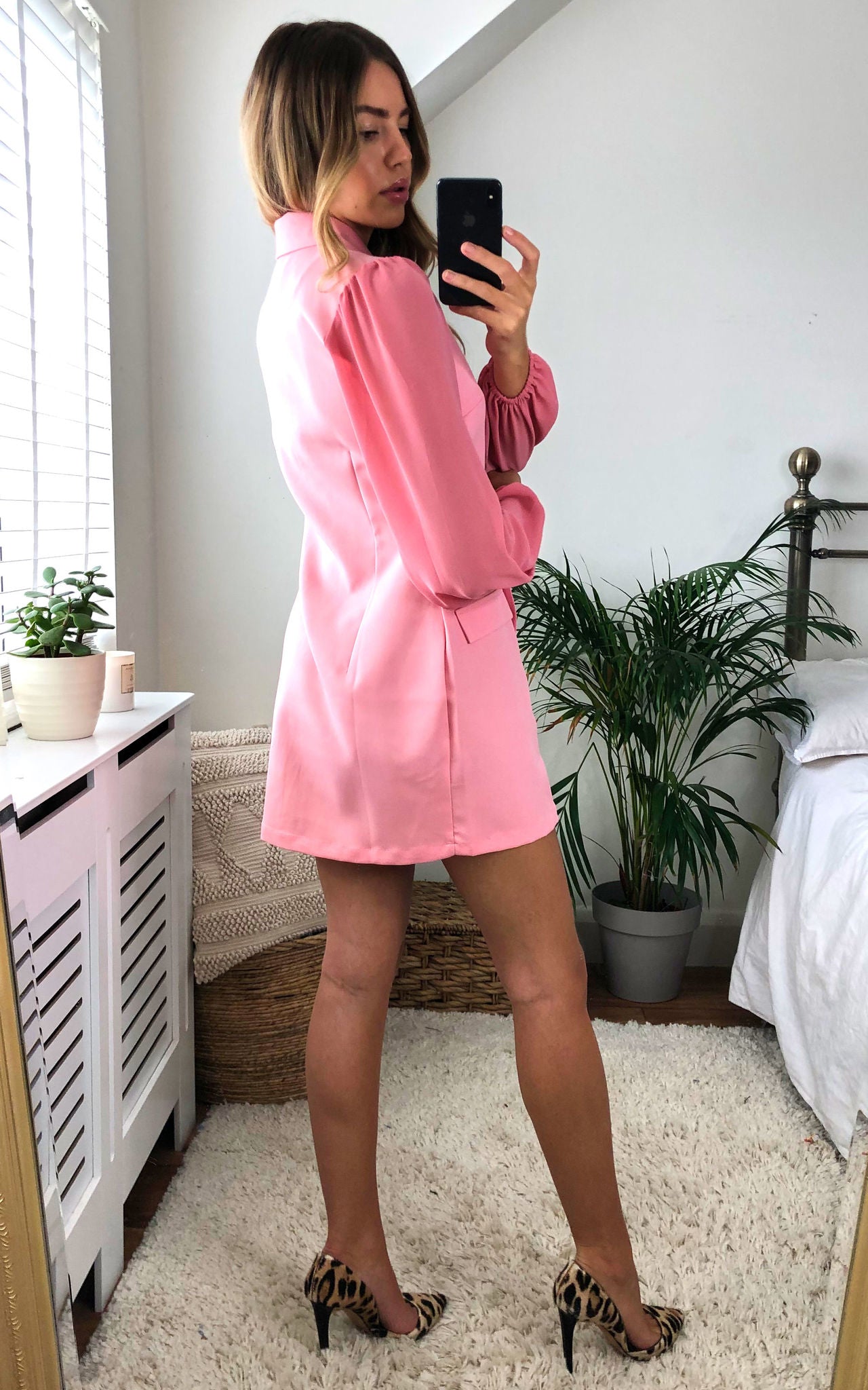 Unique21 Blazer Dress In Pink