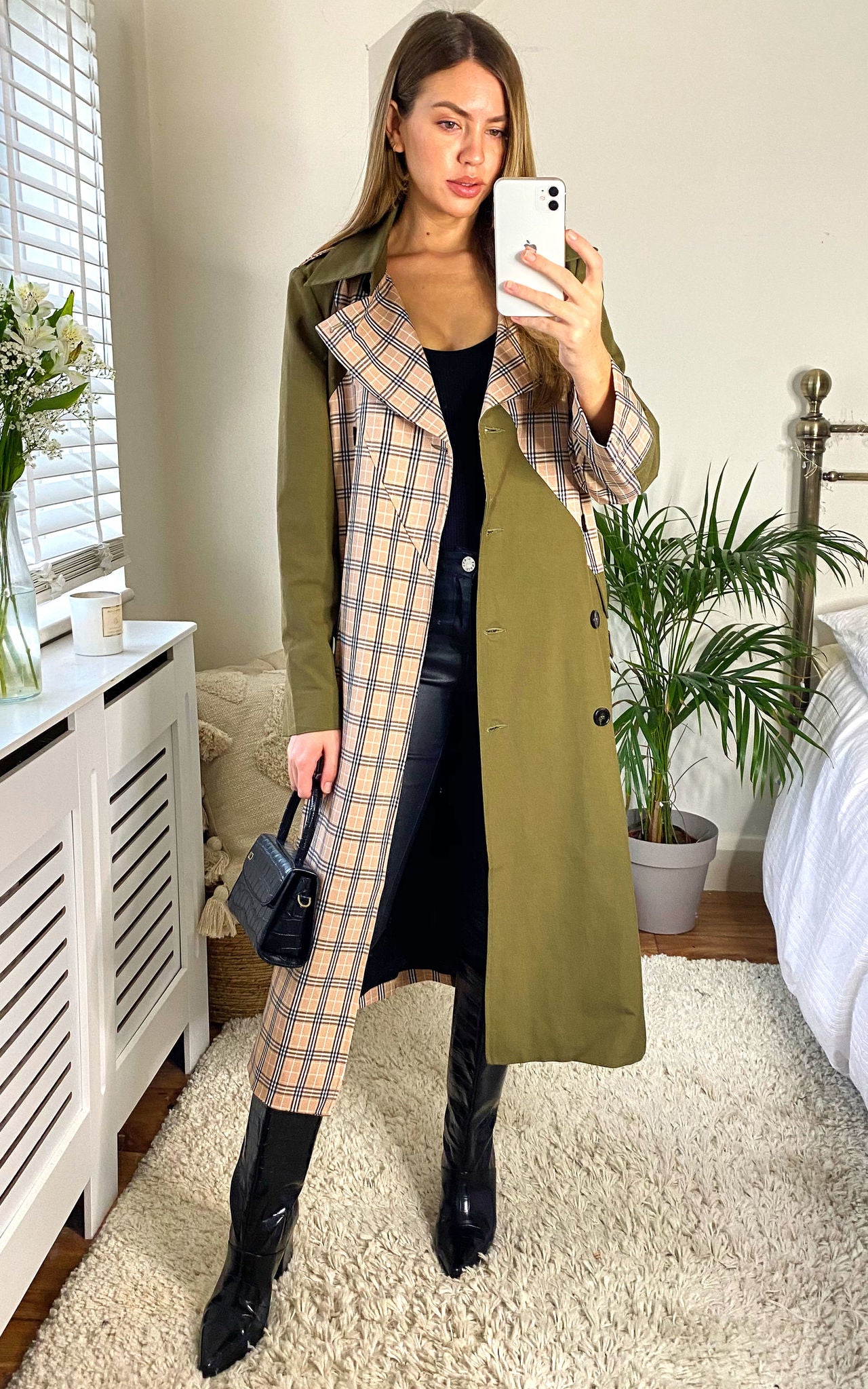 Chen Mix &amp; Match Trench Coat