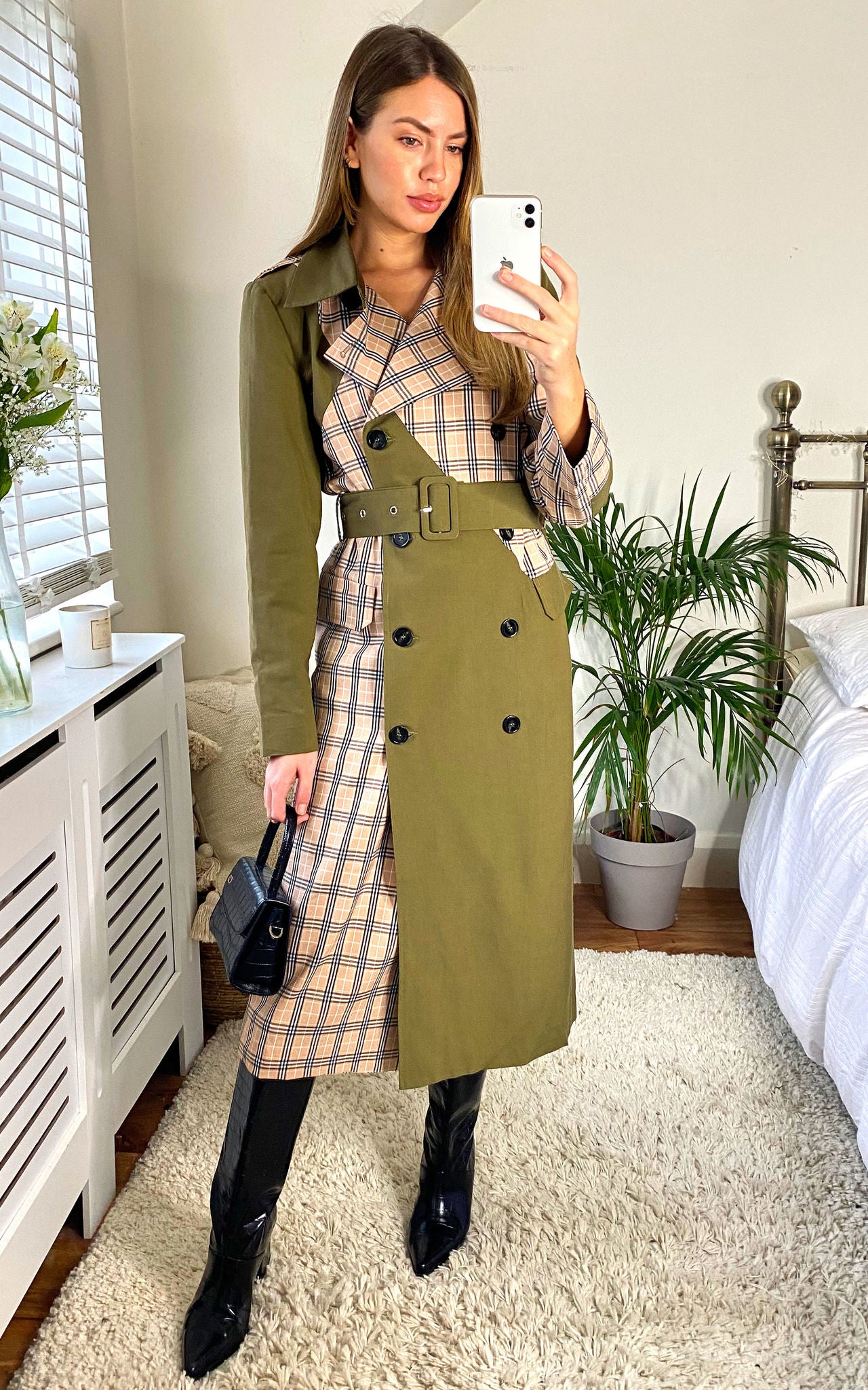 Chen Mix &amp; Match Trench Coat