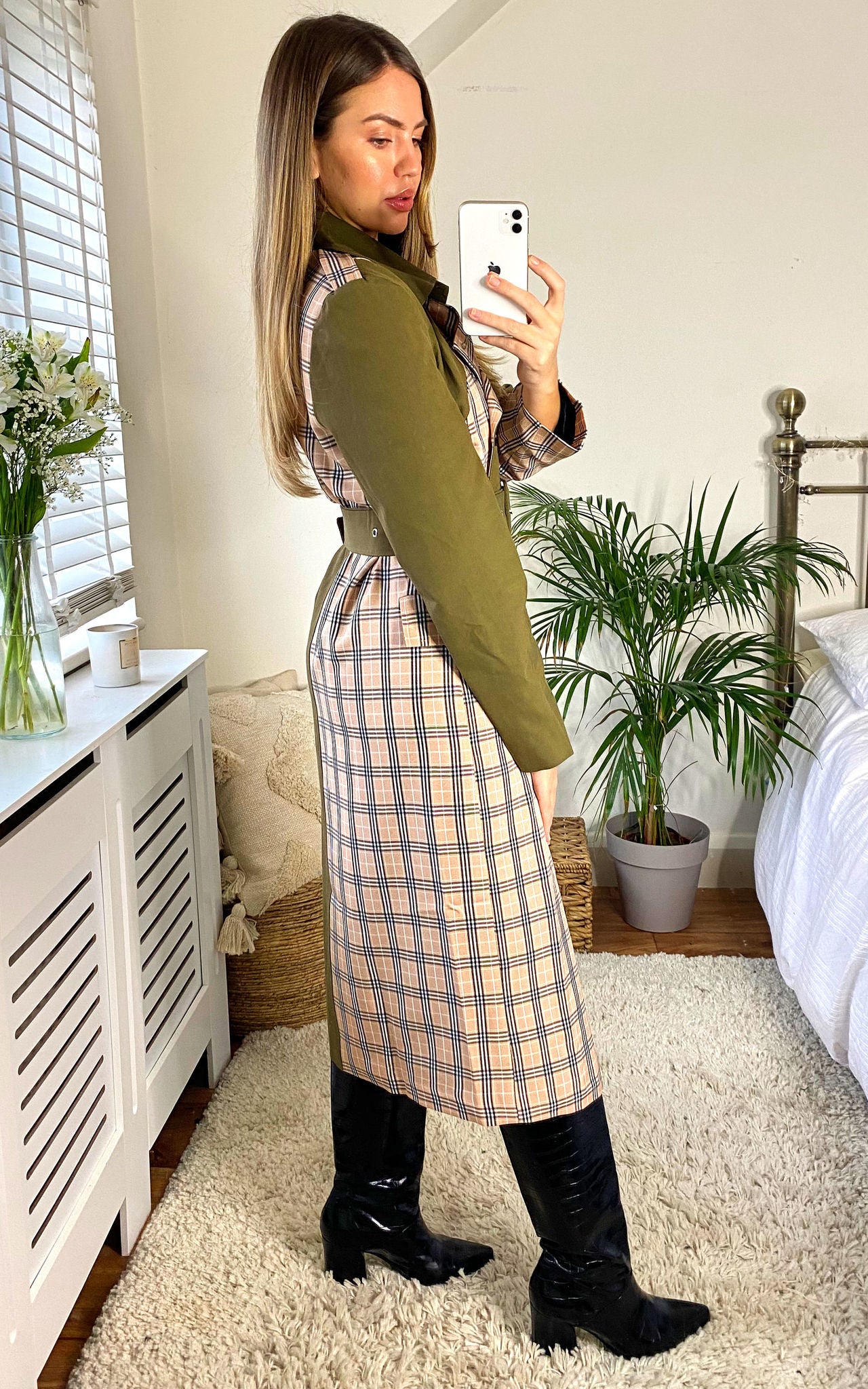 Chen Mix &amp; Match Trench Coat